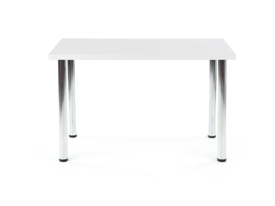 Stół MODEX 120 kolor blat - biały, nogi - chrom - Halmar