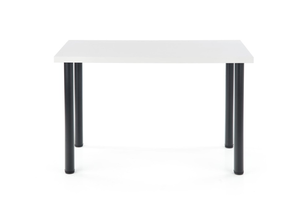 Stół MODEX 2 120 kolor blat - biały, nogi - czarny - Halmar