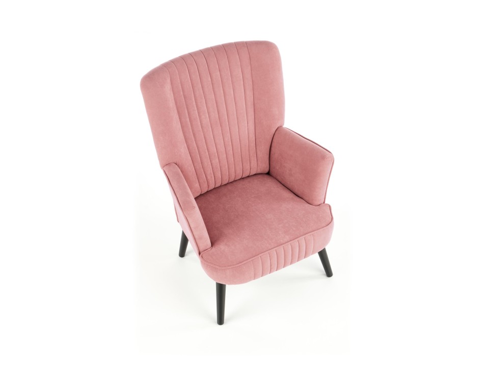 Fotel DELGADO wypoczynkowy różowy - Halmar