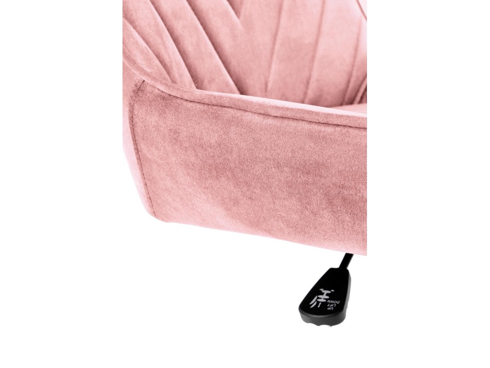 Fotel RICO młodzieżowy różowy velvet - Halmar