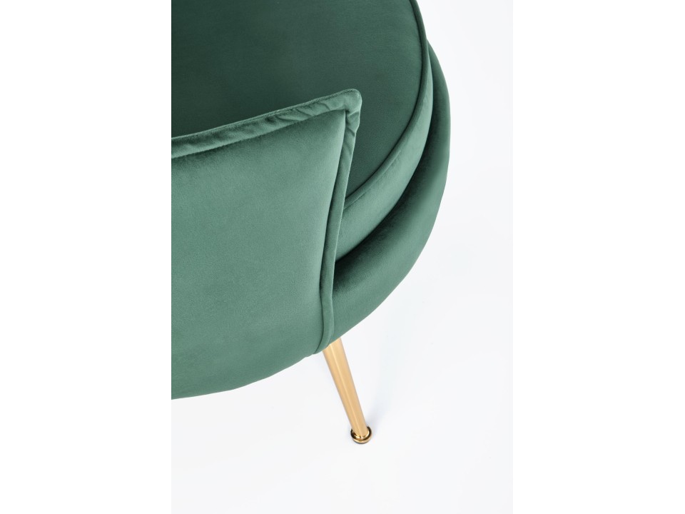 Fotel ALMOND wypoczynkowy ciemny zielony - Halmar