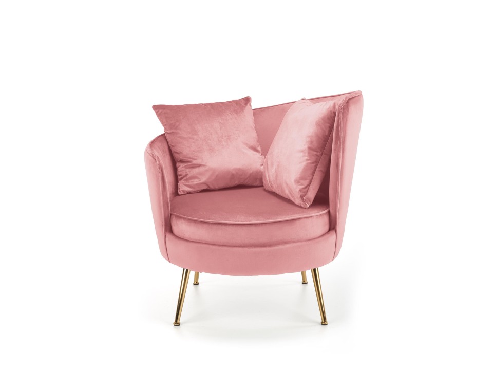 Fotel ALMOND wypoczynkowy różowy - Halmar
