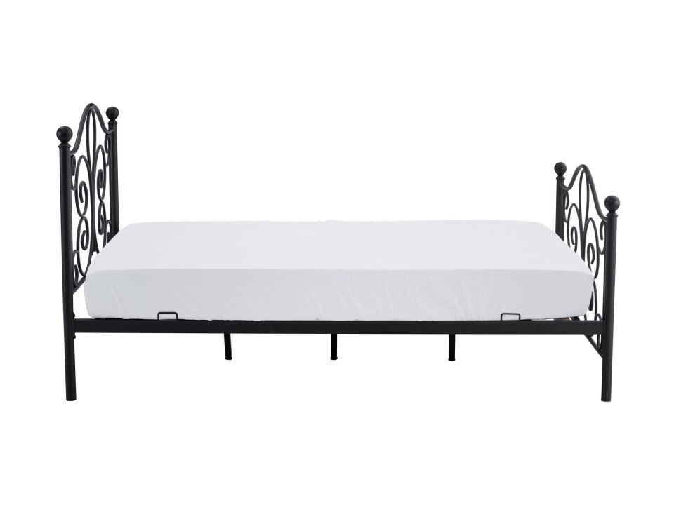 Łóżko PANAMA 120 cm metalowe czarny - Halmar