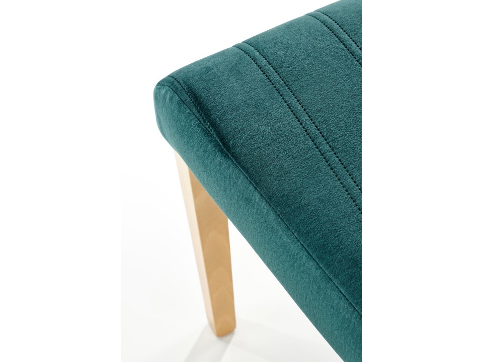 Krzesło DIEGO 3 dąb miodowy / tap. velvet pikowany Pasy - MONOLITH 37 - Halmar