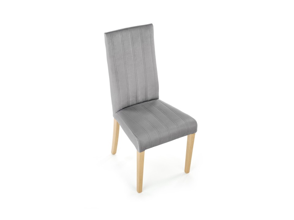 Krzesło DIEGO 3 dąb miodowy / tap. velvet pikowany Pasy - MONOLITH 85 - Halmar