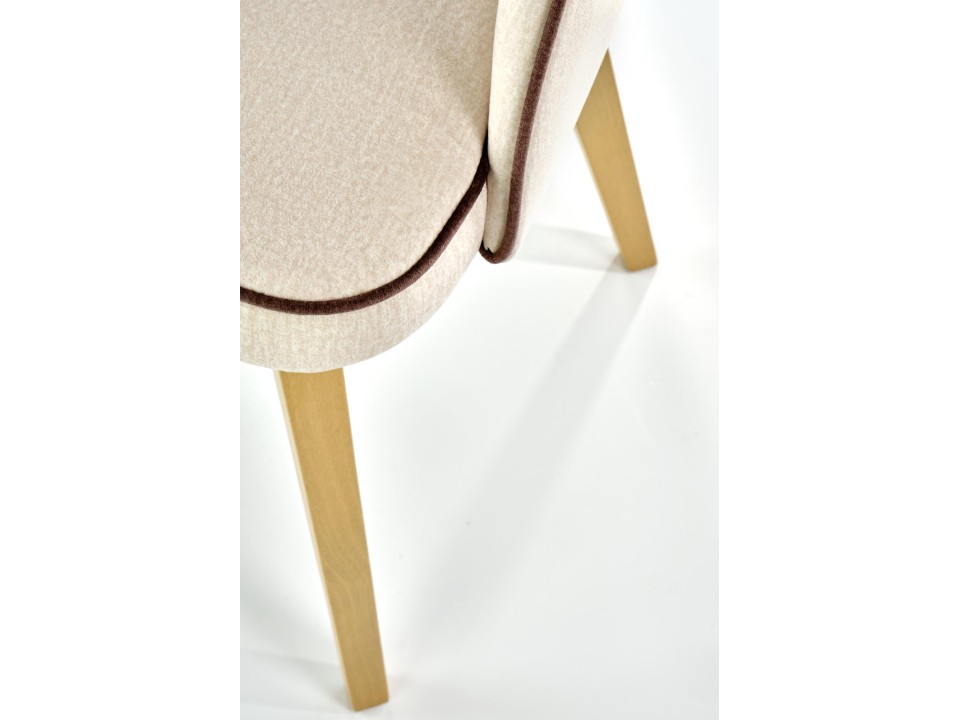 Krzesło MARINO dąb miodowy / tap. MONOLITH 04 - Halmar