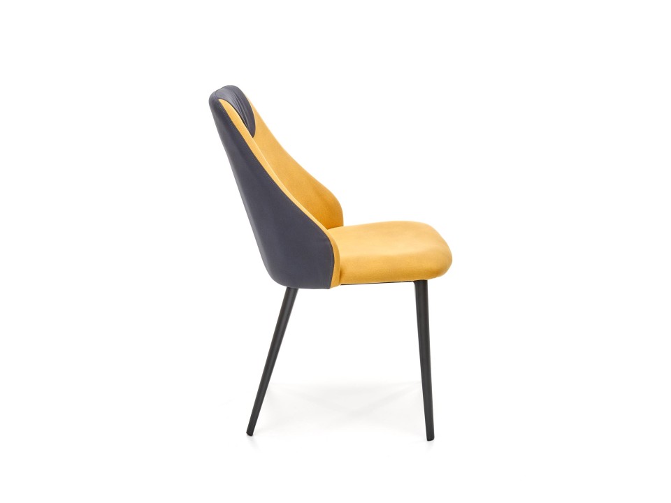 Krzesło K470 musztardowy/c.popiel - Halmar