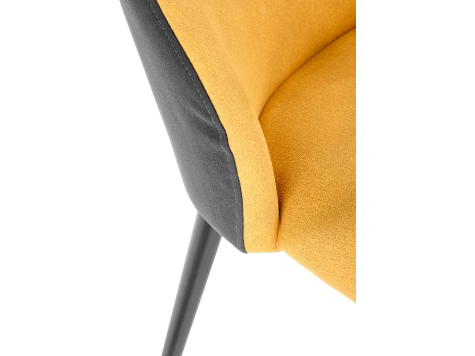 Krzesło K470 musztardowy/c.popiel - Halmar