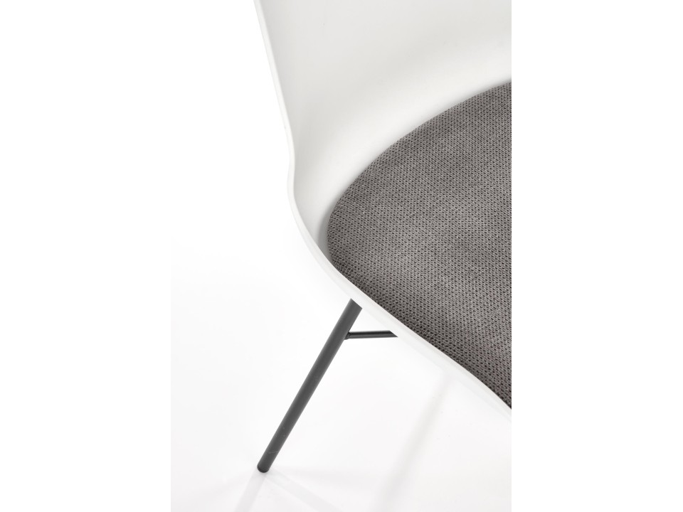 Krzesło K488 biały-popielaty - Halmar
