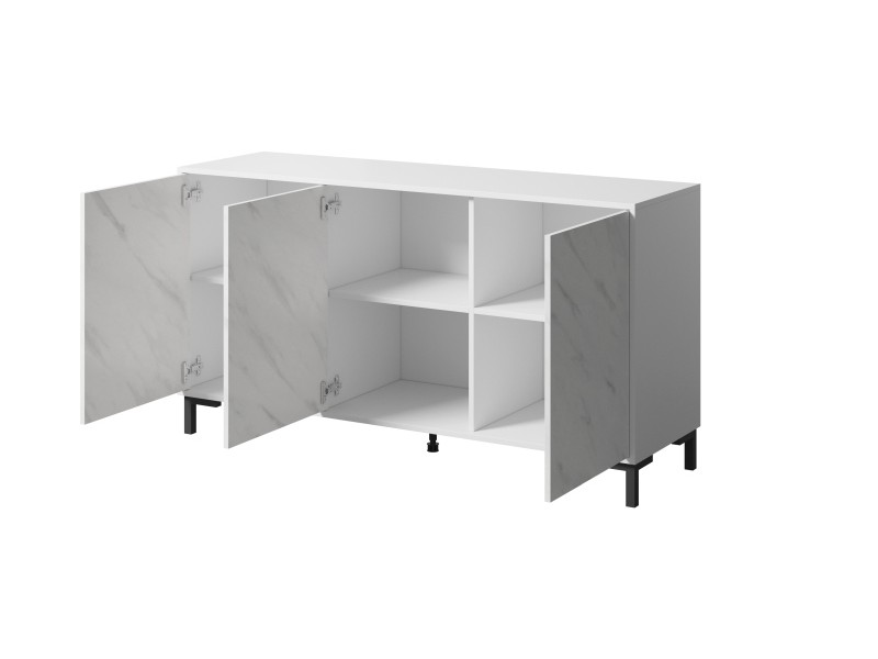 Komoda MARMO KOM150/3D biały - Halmar