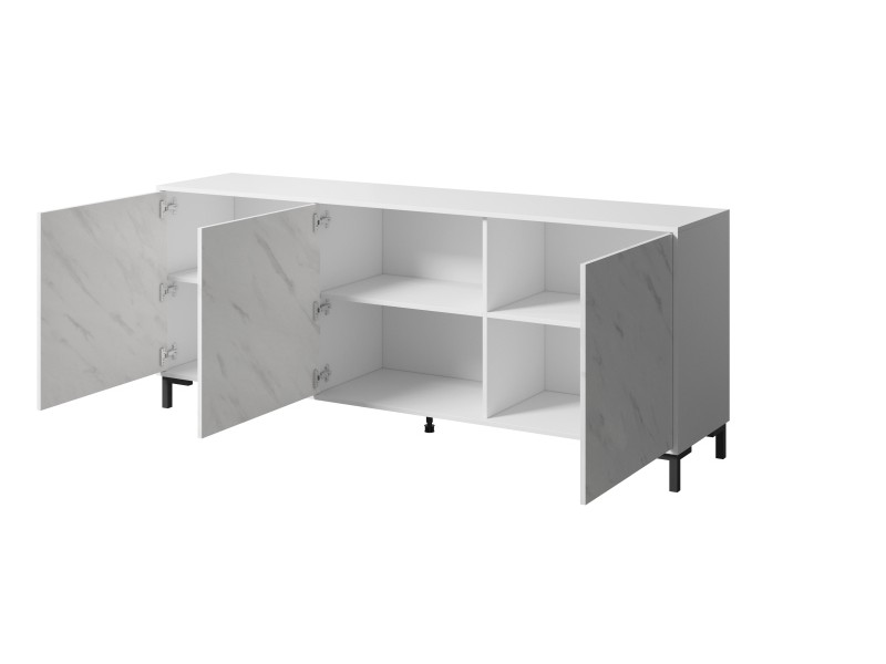 Komoda MARMO KOM200/3D biały - Halmar