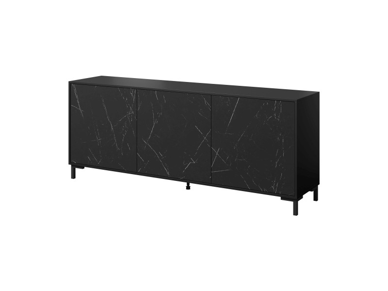 Komoda MARMO KOM200/3D czarny - Halmar