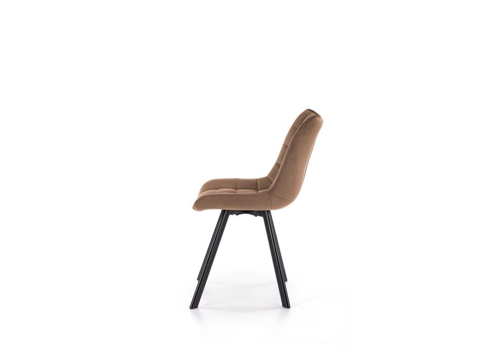 Krzesło K332 nogi - czarne, siedzisko - beżowy - Halmar