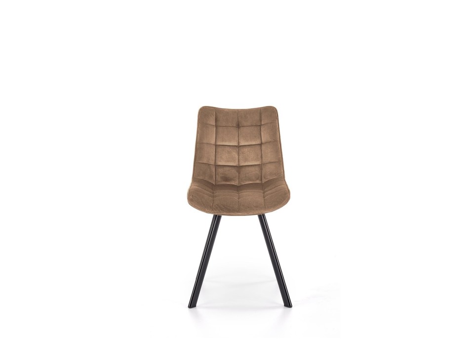 Krzesło K332 nogi - czarne, siedzisko - beżowy - Halmar