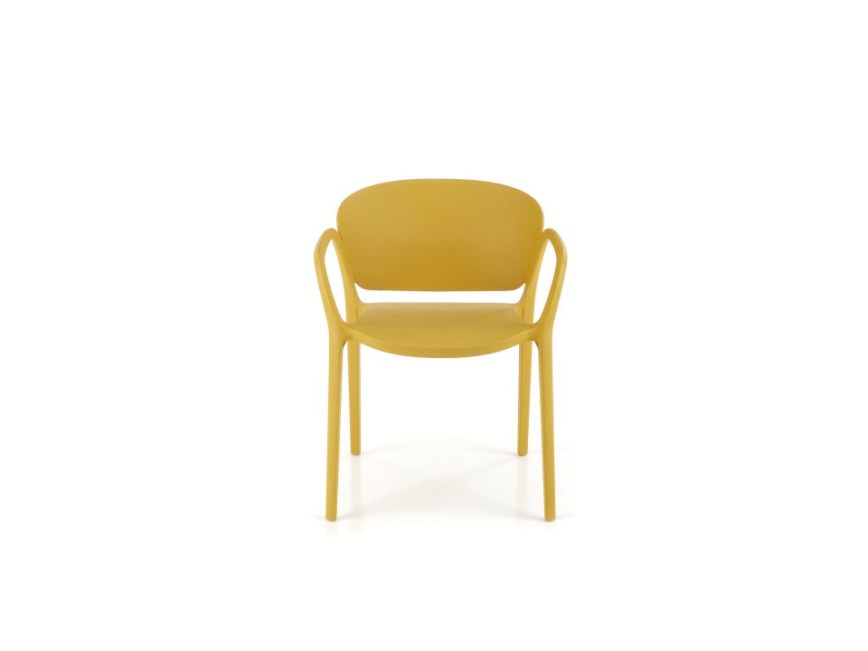 Krzesło K491 plastik musztardowy - Halmar