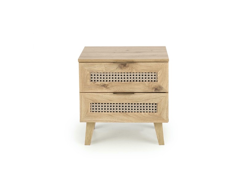 Szafka BORNEO SN-1 nocna dąb artisan/czarny - Halmar