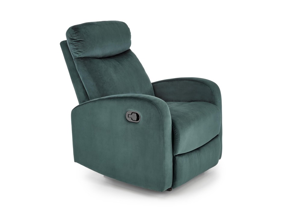 Fotel WONDER rozkładany z funkcją kołyski, ciemno zielony - Halmar