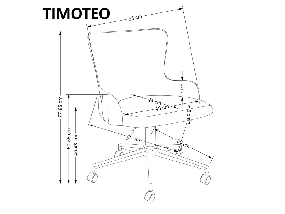 Fotel TIMOTEO gabinetowy ciemny zielony - Halmar