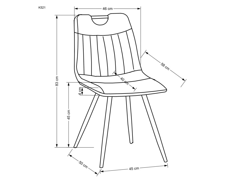 Krzesło K521 musztardowy - Halmar