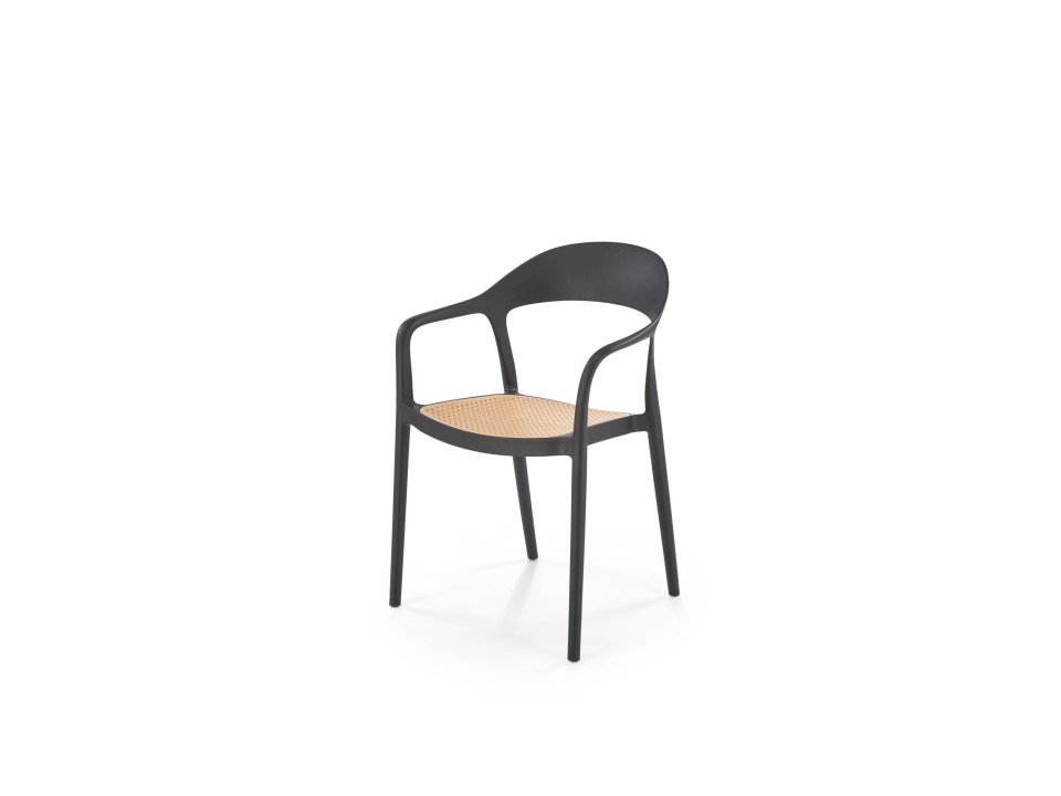 Krzesło K530 czarny / naturalny - Halmar