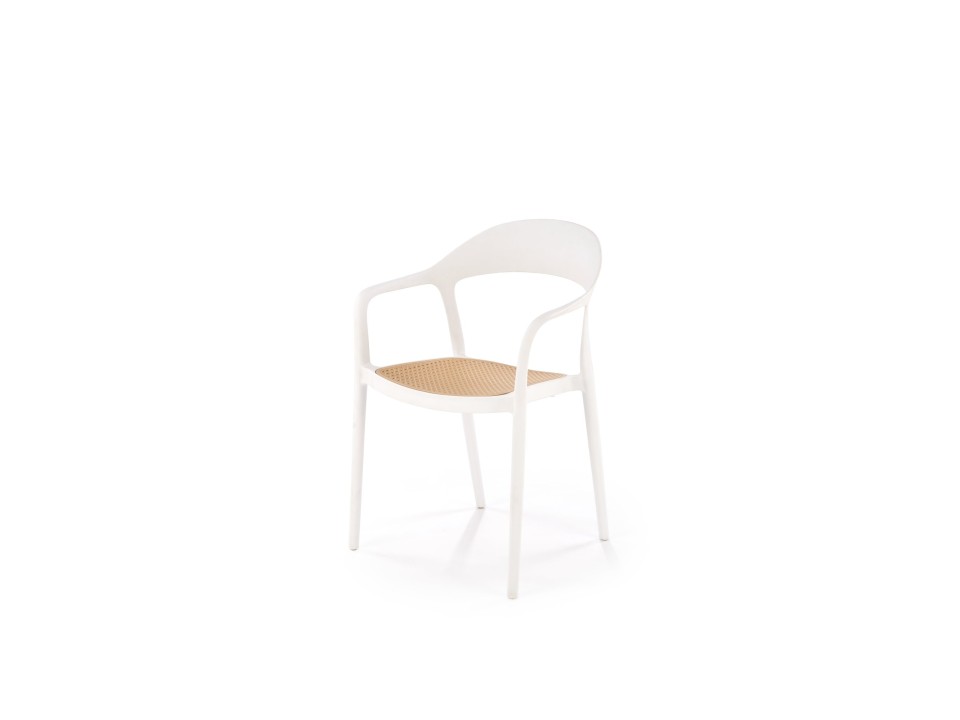 Krzesło K530 biały / naturalny - Halmar