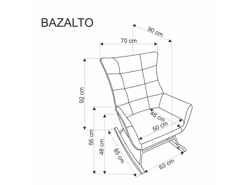 Fotel BAZALTO bujany c.zielony - Halmar