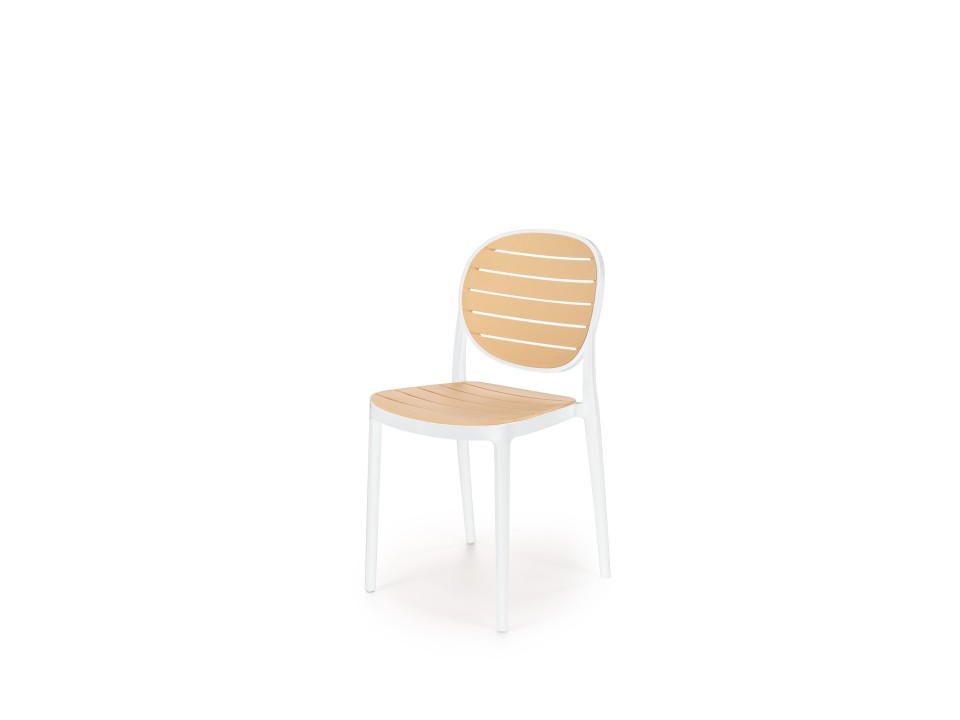 Krzesło K529 biały / naturalny - Halmar