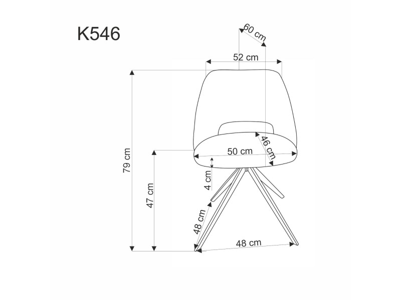 Krzesło K546 musztardowy - Halmar
