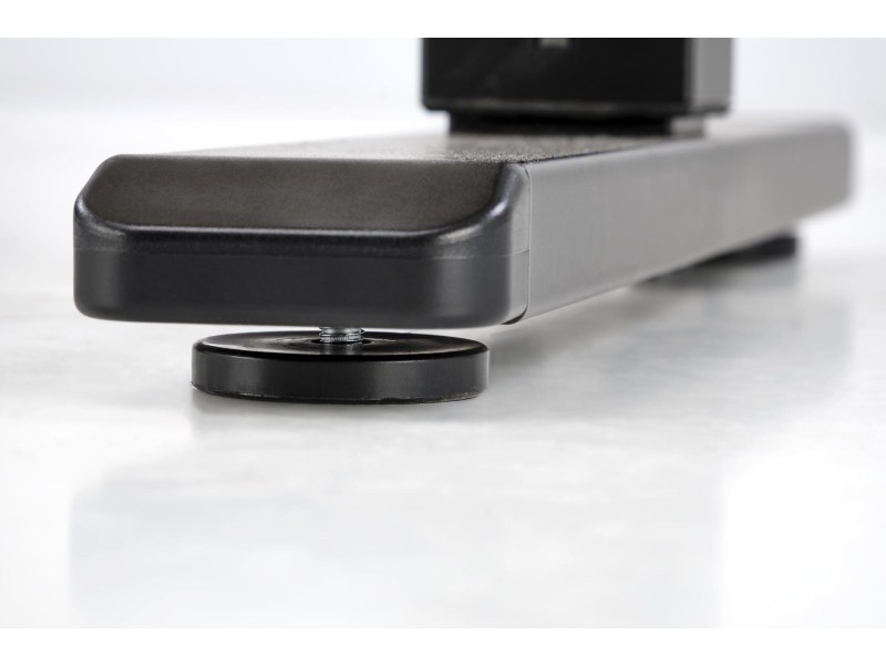 Biurko B53 z funkcją regulacji wysokości, dąb artisan / czarny - Halmar