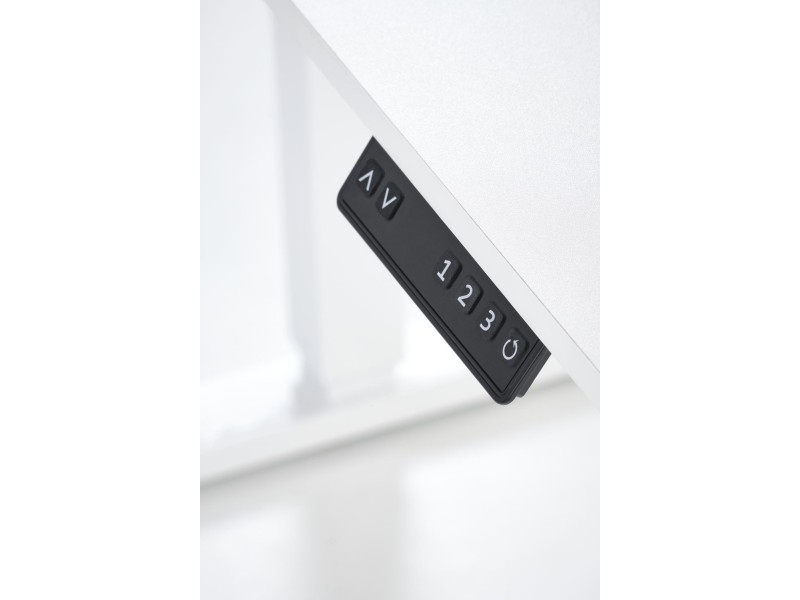 Biurko B53 z funkcją regulacji wysokości, biały - Halmar