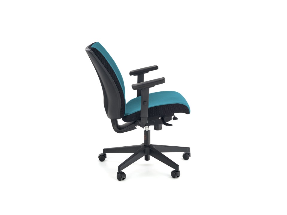 Fotel POP pracowniczy, kolor: pasek boczny - czarny RN60999, front - niebieski M31 - Halmar