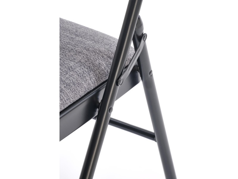 Krzesło K566 składane, czarny / popiel - Halmar