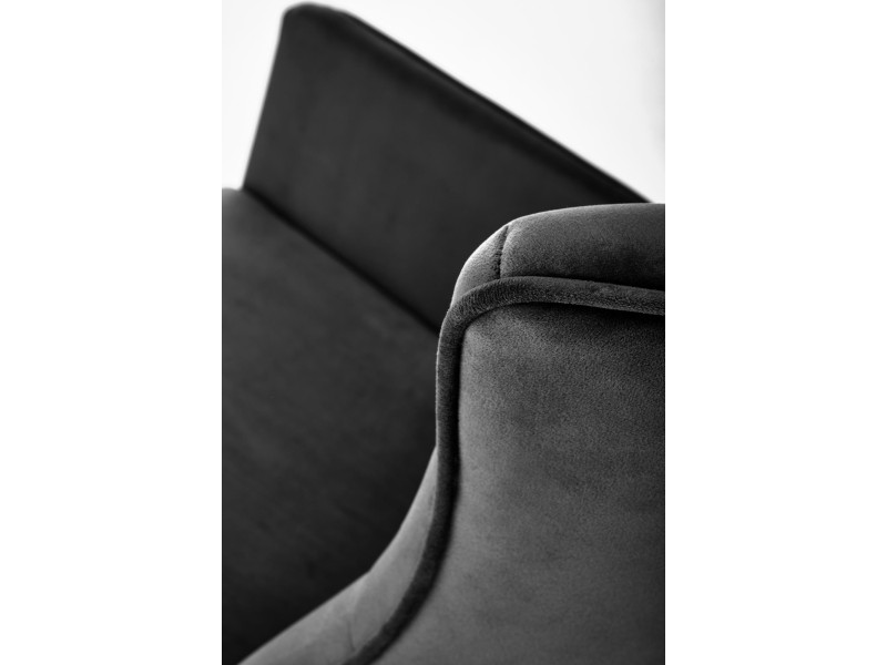 Fotel BAZALTO bujany czarny - Halmar