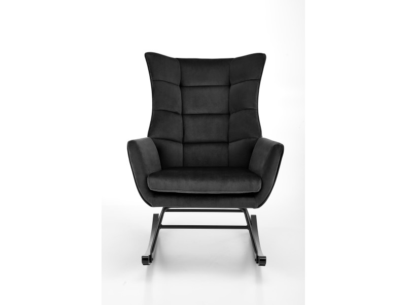 Fotel BAZALTO bujany czarny - Halmar