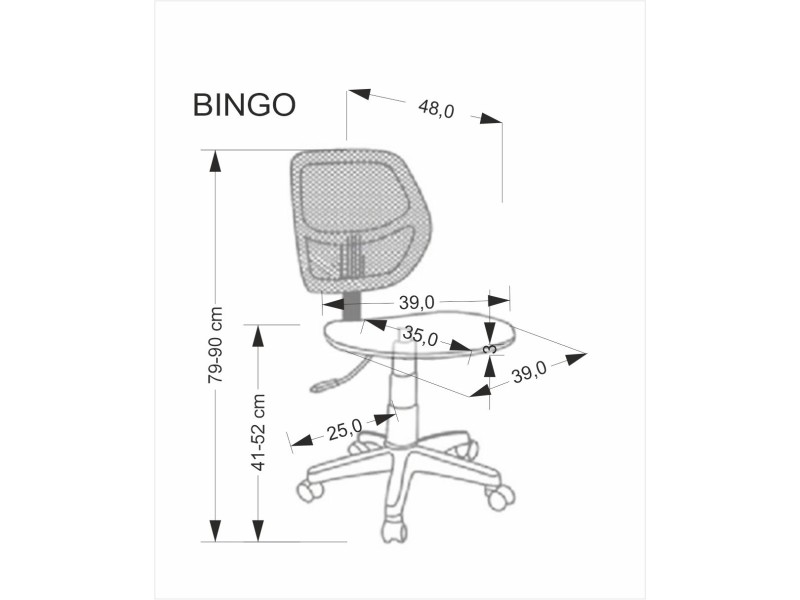 Fotel BINGO młodzieżowy czarny - Halmar