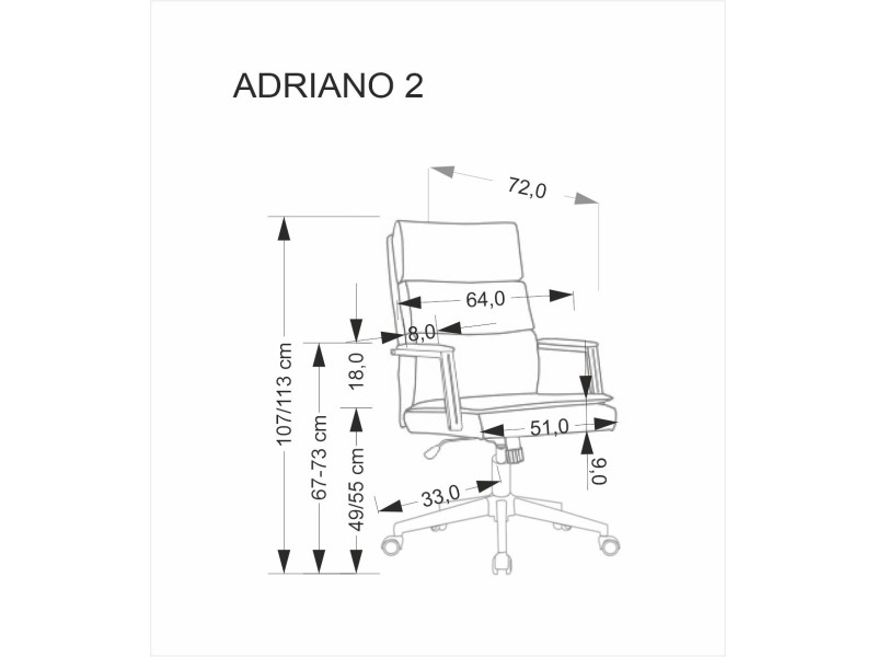 Fotel ADRIANO 2 obrotowy czarny - Halmar