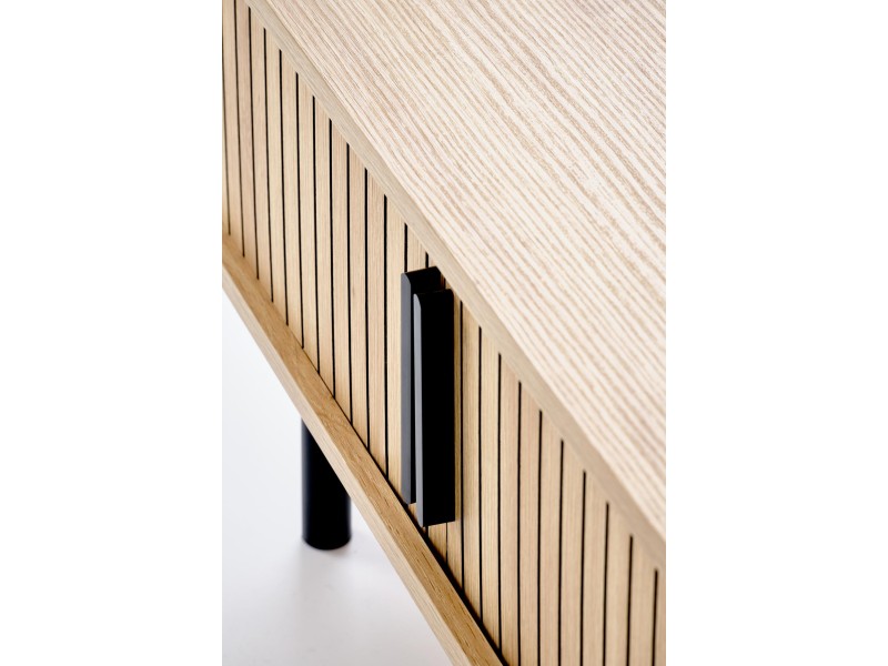 Ława ANGELINA , naturalny / czarny - Halmar