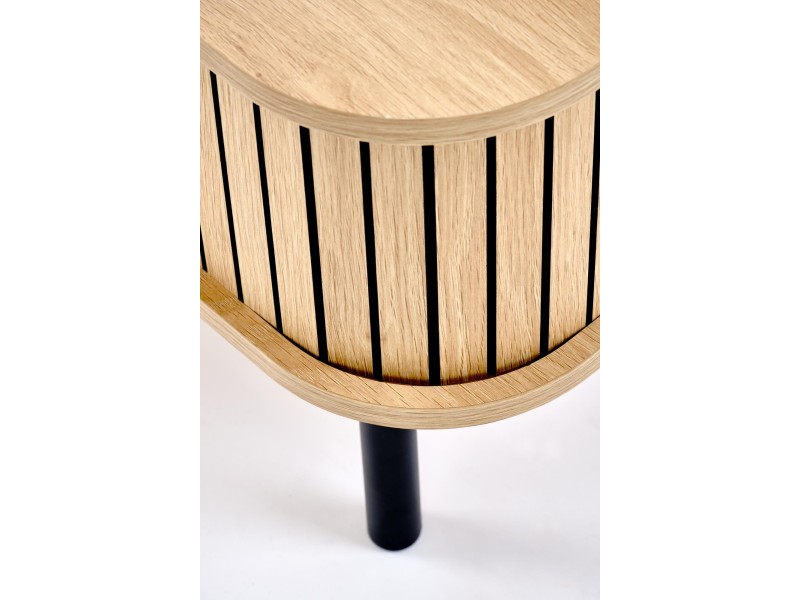 Ława ANGELINA , naturalny / czarny - Halmar