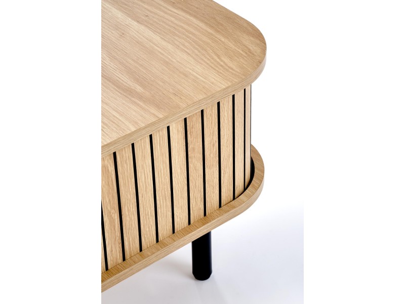 Ława ANGELINA , naturalny / czarny - Halmar