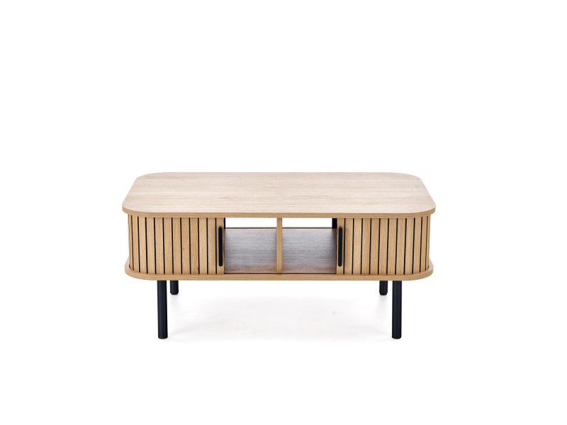 Ława ANGELINA , naturalny / czarny - Halmar