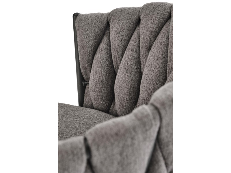 Hoker H125 , nogi - czarny, siedzisko - popielaty - Halmar