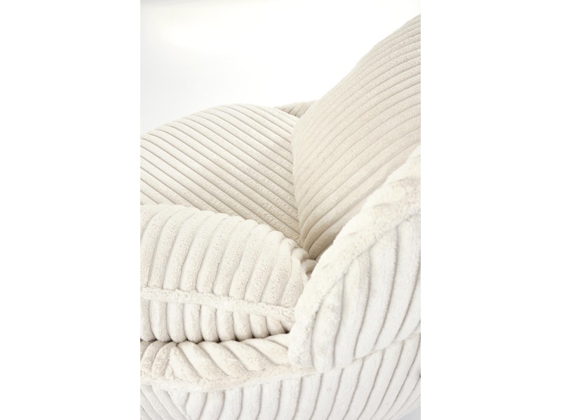 Fotel MERRY 2 wypoczynkowy z funkcją obracania, kremowy - Halmar