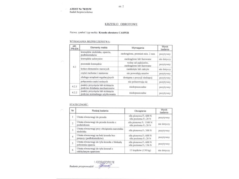 Fotel CASPER gabinetowy czarny - Halmar