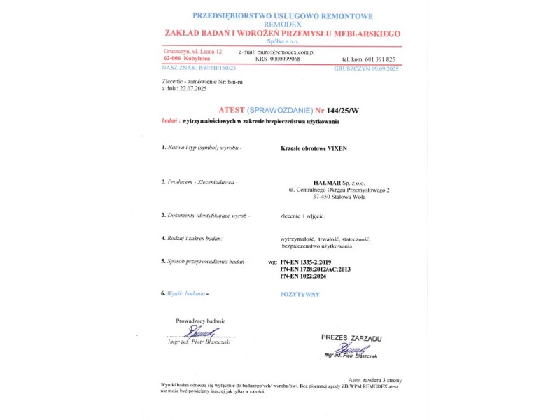 Fotel VIXEN gabinetowy czarny - Halmar