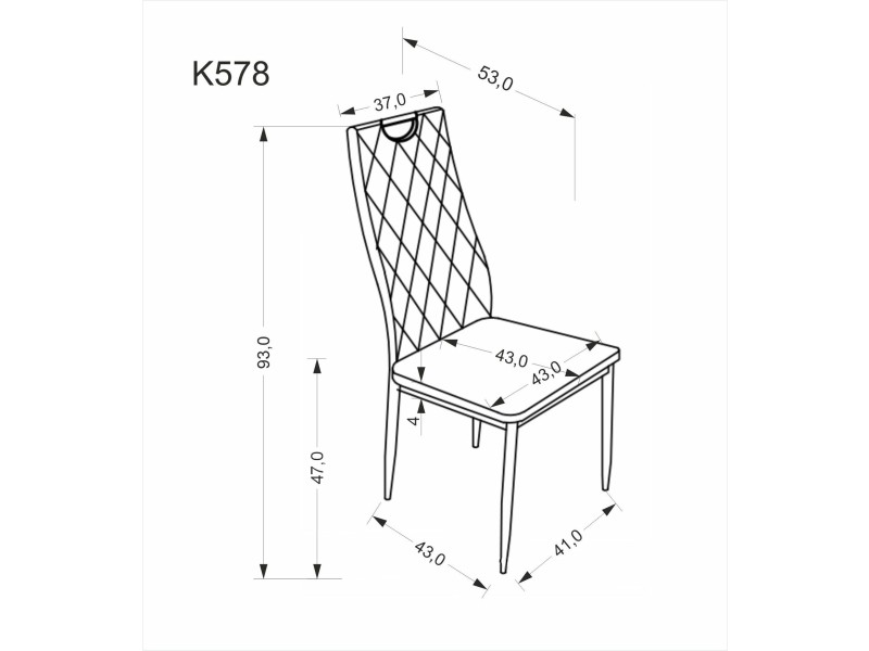 Krzesło K578 popielaty / srebrny - Halmar