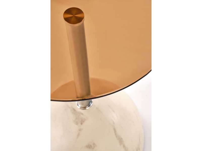 Ława ARIANA , beżowy marmur / brązowy - Halmar