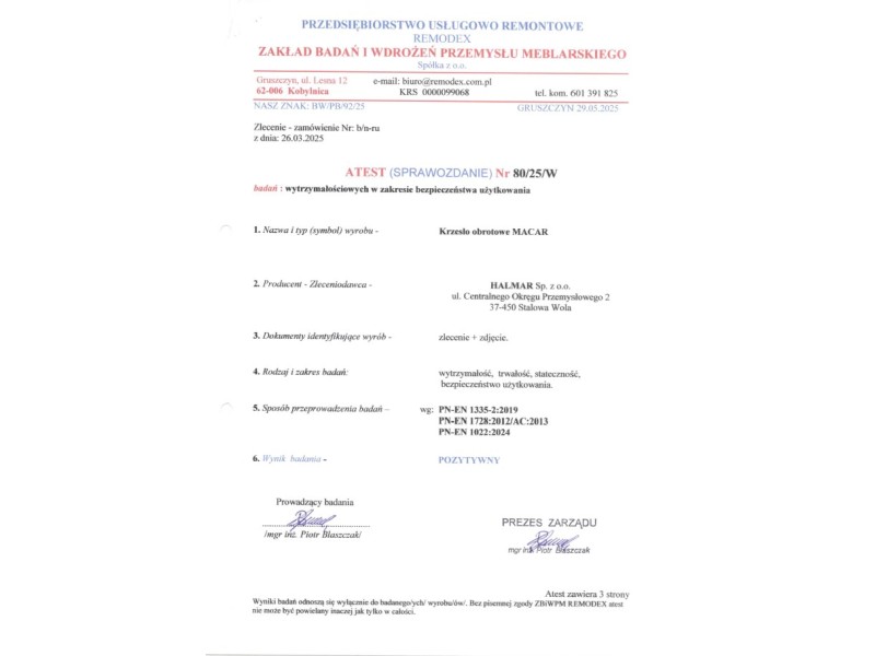 Fotel MACAR gabinetowy, czarny - Halmar