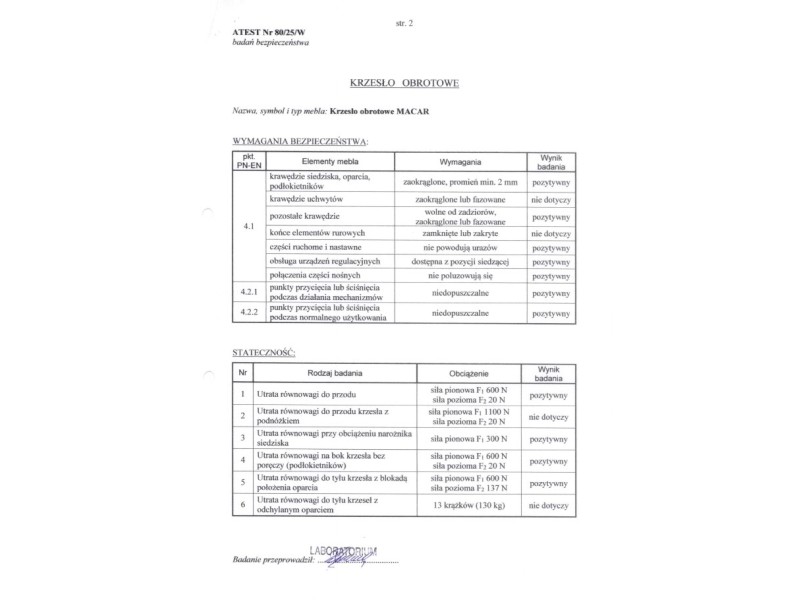 Fotel MACAR gabinetowy, czarny - Halmar