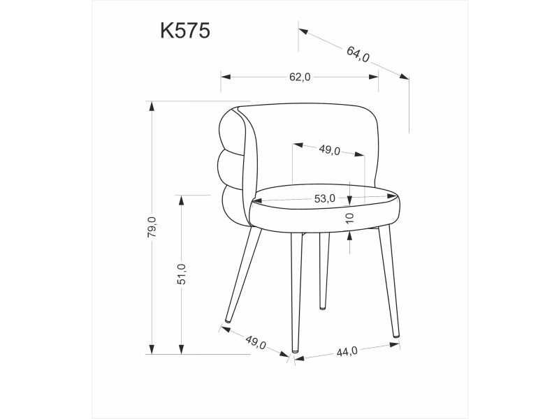 Krzesło K575 beżowy - Halmar
