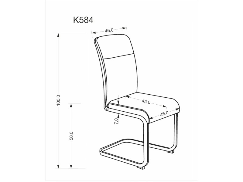 Krzesło K584 beżowy / kaszmir - Halmar